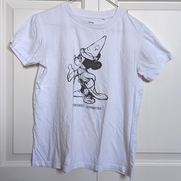 UNIQLO x DISNEY white Mickey Mouse T-shirt - Picture 1 of 2